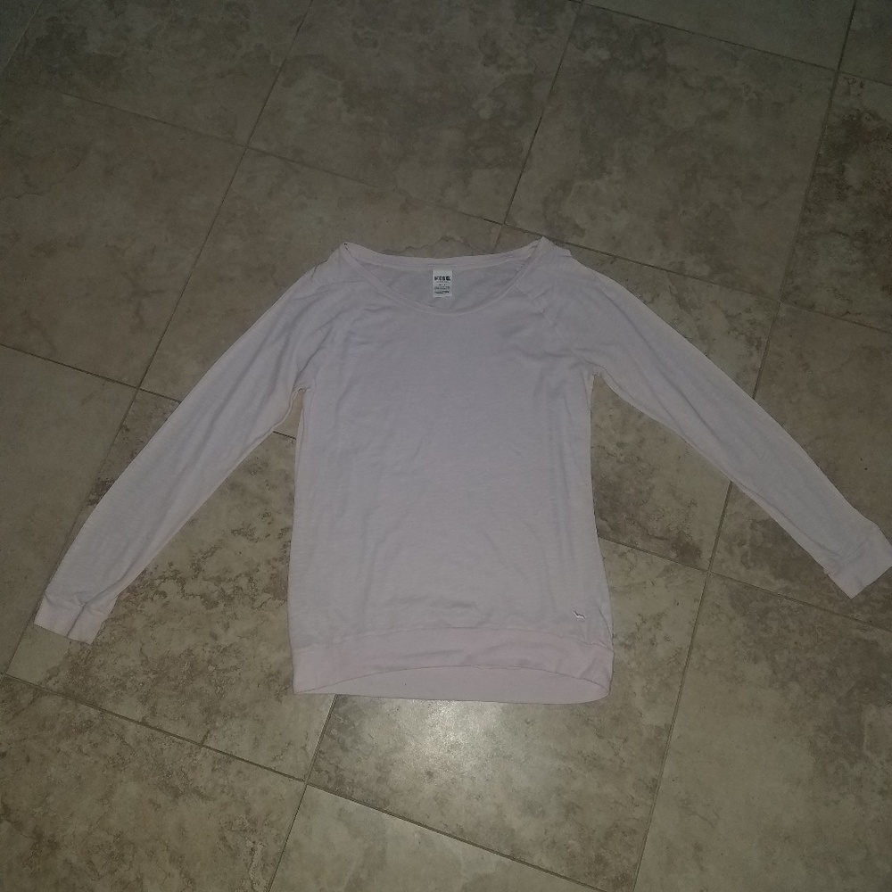 VS Pink Long Sleeve Tee Size S